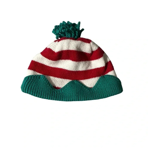 Gymboree infant 0-6 months Elf Christmas Beanie, lined with fleece - Picture 2 of 3